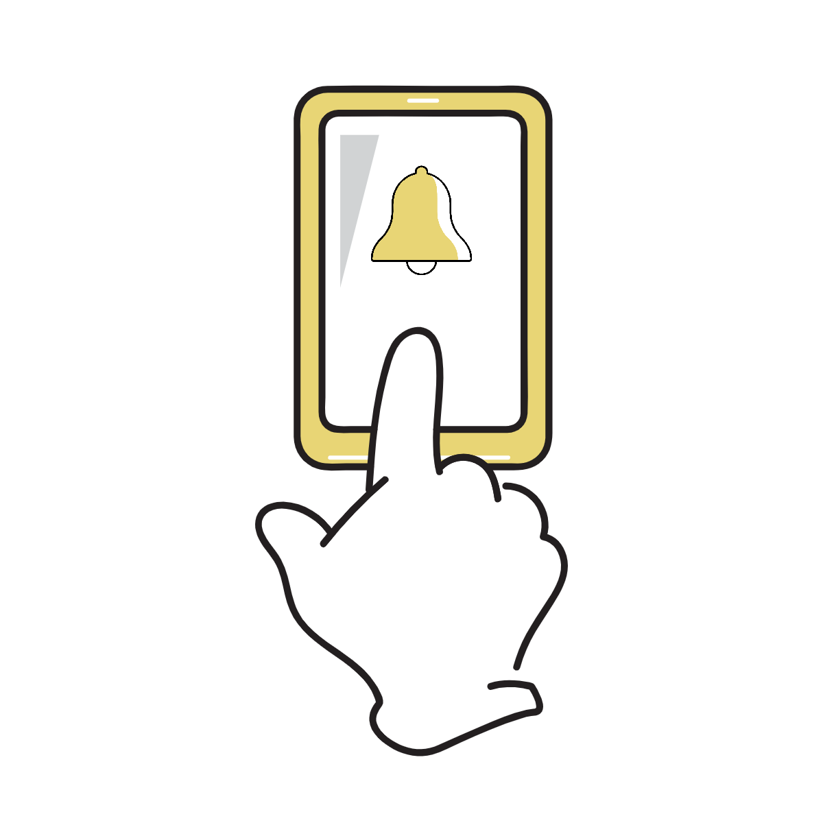 専用アプリからすぐに通知